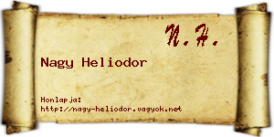 Nagy Heliodor névjegykártya
